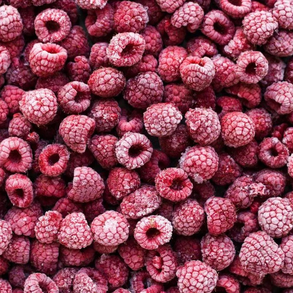 Frozen raspberries, IQF
